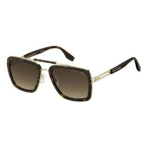 A0730Z New MARC JACOBS Havana Square Marc 674/S 086 HA Sunglasses Women